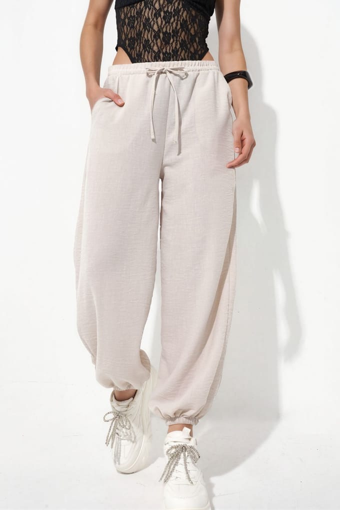 Dames Joggingbroek van Geweven Polyester
