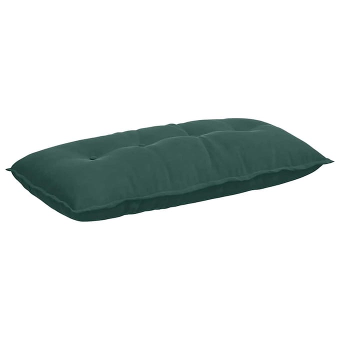 vidaXL - Rugkussen - Donkergroen - 100 - x - 50 - x - 19 - cm - Corduroy - stof