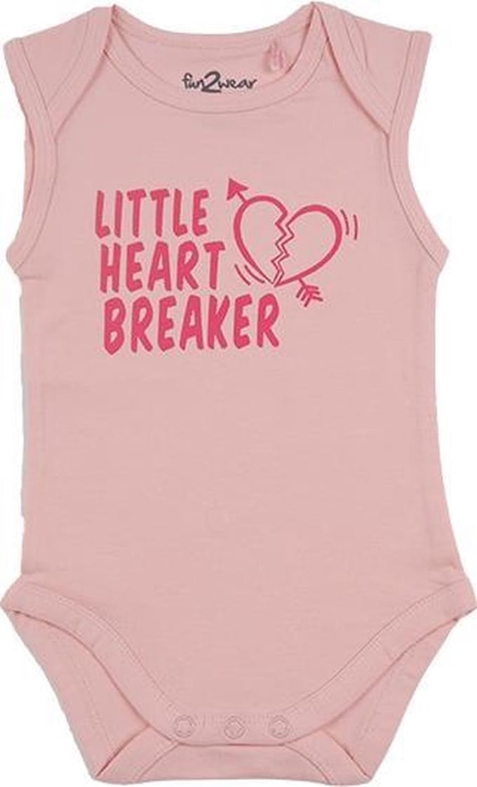 Fun2Wear Romper little heart Rose maat 68