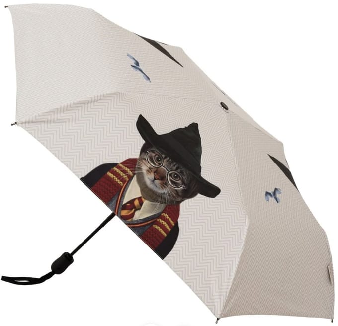 Paraplu - automatisch - opvouwbaar - Magical Cat - Magische kat