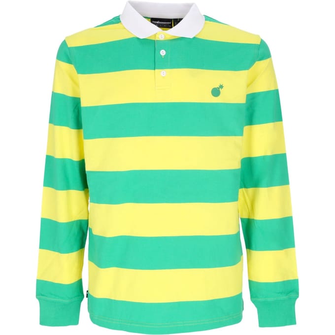 Pacific Herenpolo met lange mouwen L/s Rugbygroen