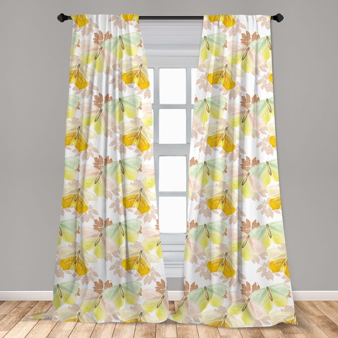 ABAKUHAUS Pastel Gordijnen – 2x75x225 cm – Microvezel