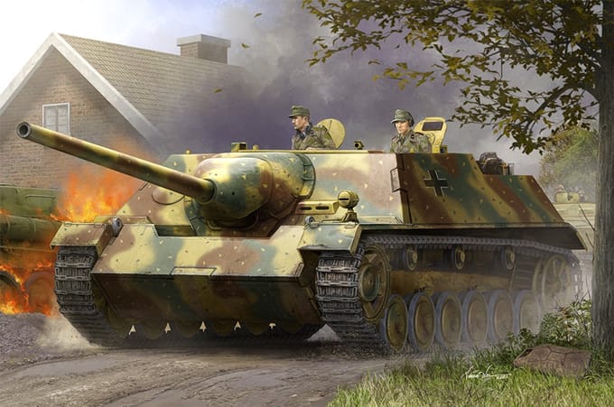 HobbyBoss Modelbouwpakket Militaire voertuigen - 80152 JagdPanzer III/IV - Long E Plastic - 1:35 - Modelbouw