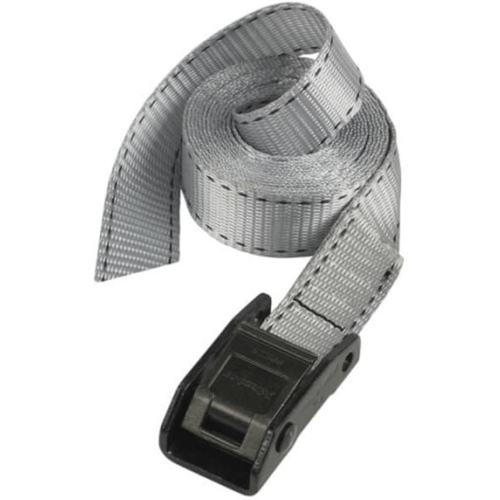 MasterLock Spanband - 5m x 25mm - Met kunststof klem - Grijs - 3112EURDAT