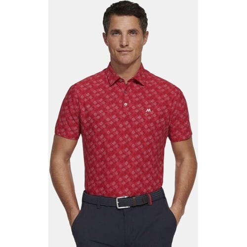 Meyer Polo Phil Active High Performance Jersey Lomellina Repreve Rood / male