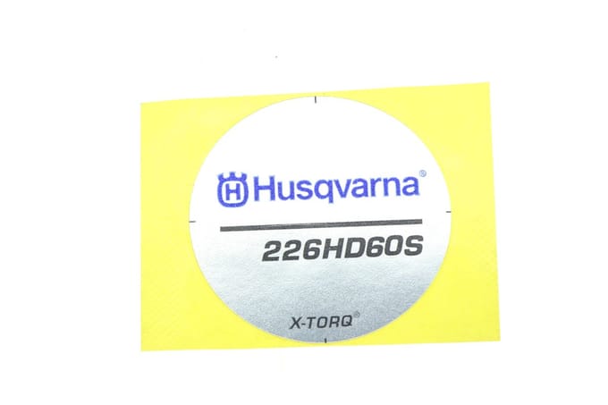 Husqvarna 226hd60s starterkap sticker