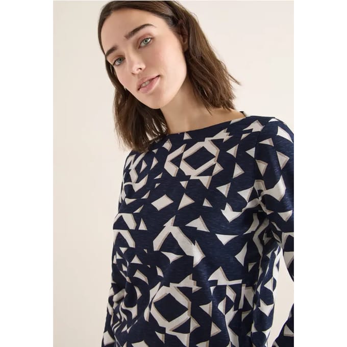 Shirt met boothals