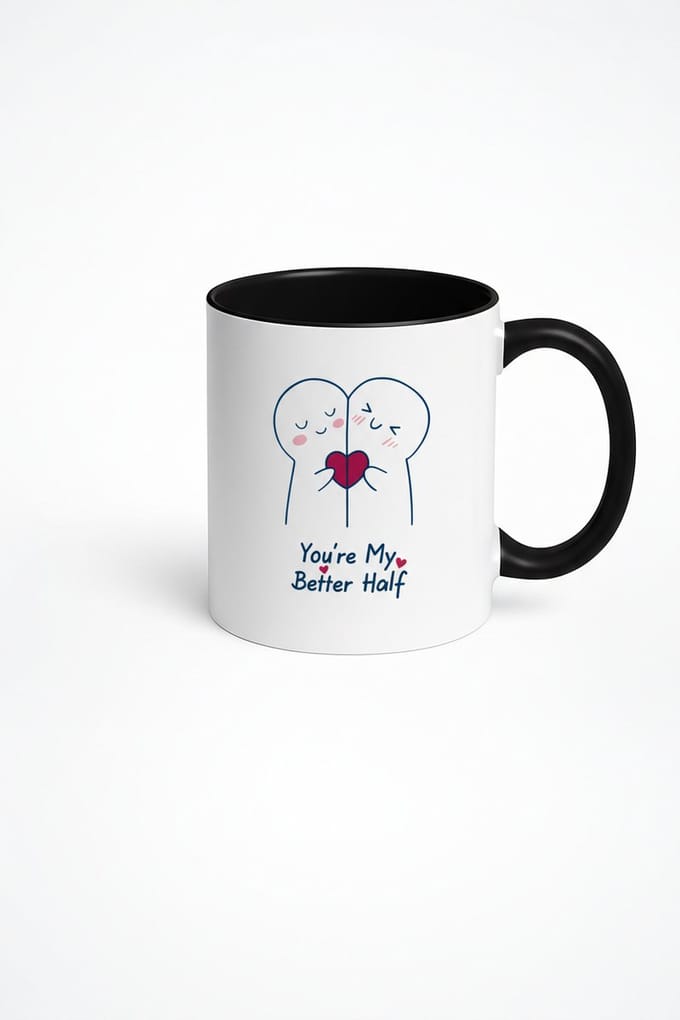 Mok You're My Better Half | Romantisch Cadeau voor Geliefde | Partner Mok