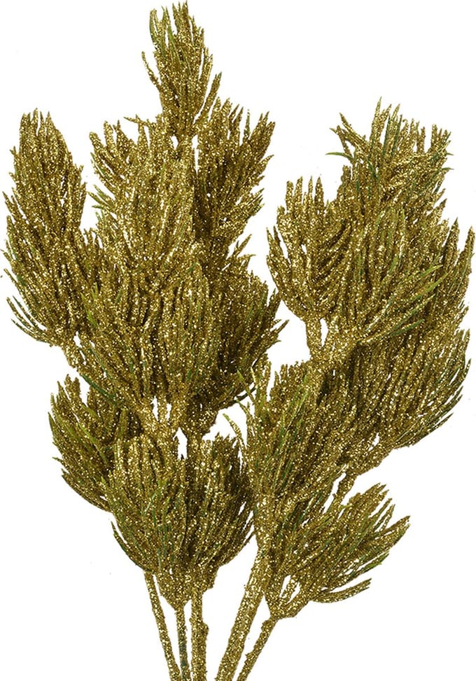Clayre & Eef Kunstbloem 30 cm Goudkleurig Kunststof
