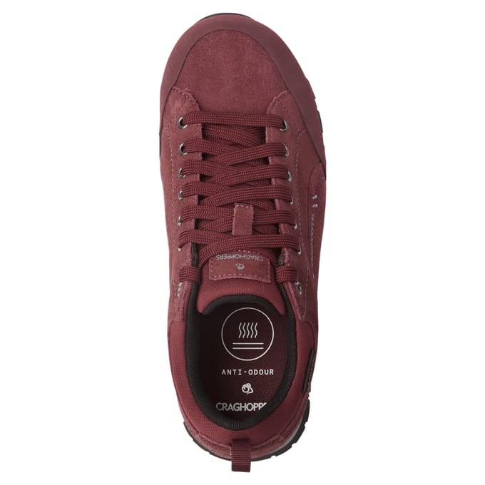 Craghoppers Heren Jacara 2 Leren Trainers (Wildberry)