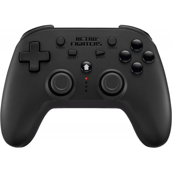 Manette sans fil Retro Fighters   Noir   Compatible Ps1 Ps2 Ps3 PreSsure Ss