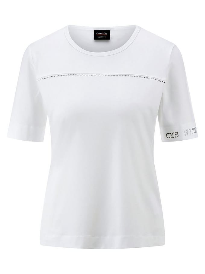 T-shirt korte mouwen Van Canyon wit