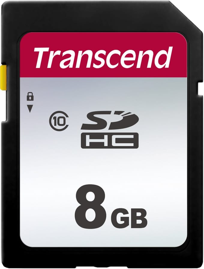Transcend Premium 300S SDHC-kaart 8 GB – Class 10, UHS-I, UHS-Class 1
