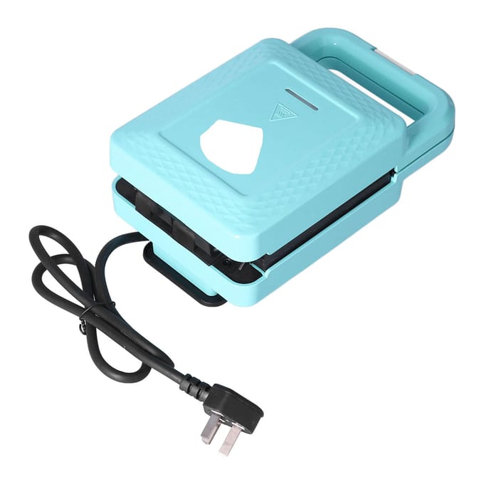 Automatisch Ontbijtapparaat Multifunctionele Mini Wafelijzer Broodjesmaker Grill Toster blue
