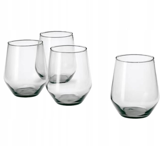 Grijze Glazen 45 cl - Set van 4