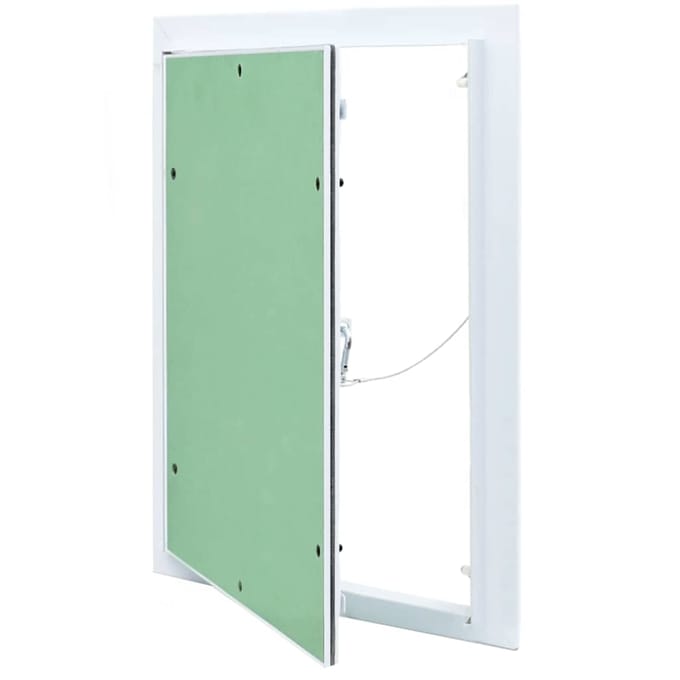 vidaXL - Access - Panel - Groen - en - Zilver - 35 - x - 45 - cm - Aluminium - en - Gipsplaat