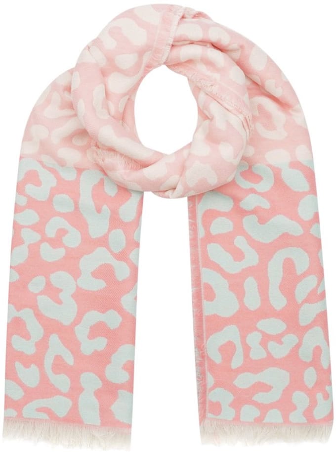 Wintersjaal leopard lover - Roze
