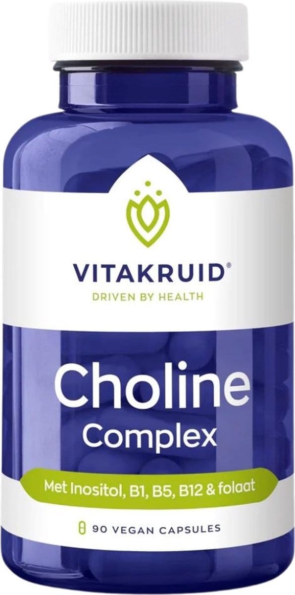 Vitakruid Choline Complex met Inositol, B1, B5, B12 & Folaat 90 Vegetarische capsules
