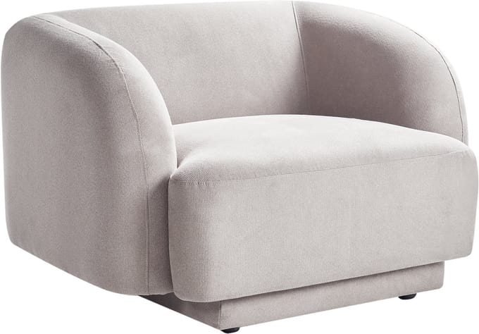 SKJANES - Fauteuil - Lichtgrijs - Polyester