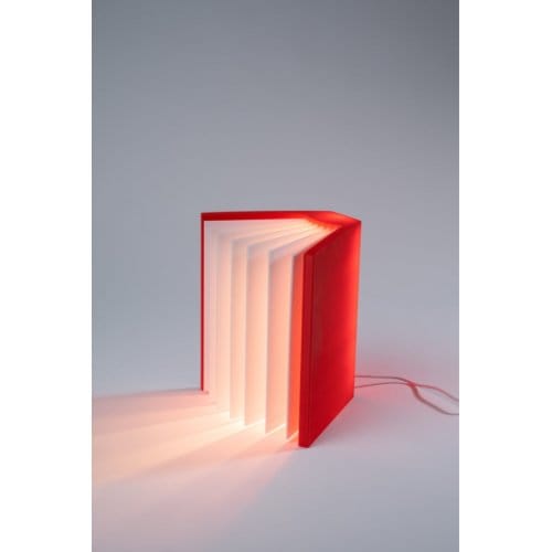 Boeklamp rood