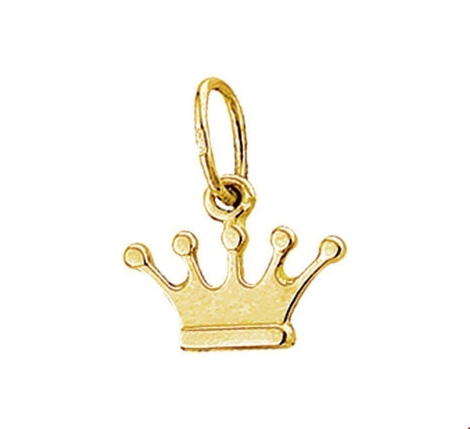 Dutch Jewel Geelgouden hanger - Kroontje