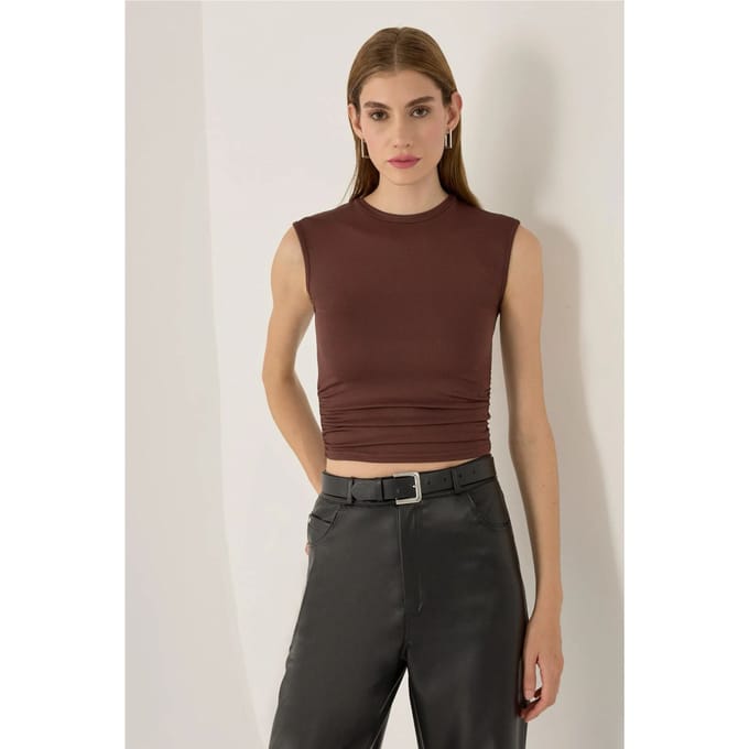 Rimpeld Jersey Top