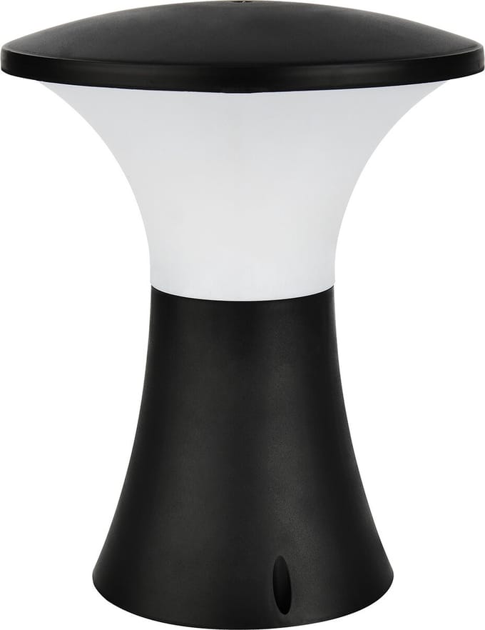 Staande Buitenlamp - Sokkellamp - Papatyana 1 - E27 Fitting - Rond - Zwart