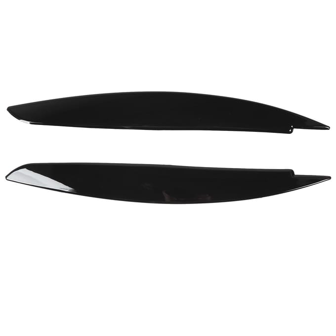 2 Stuks Koplamp Wenkbrauw Voor Links Rechts Licht Ooglid Trim Cover voor 1 Serie E81 E82 E87 E88 2006 tot 2013 Glossy Black