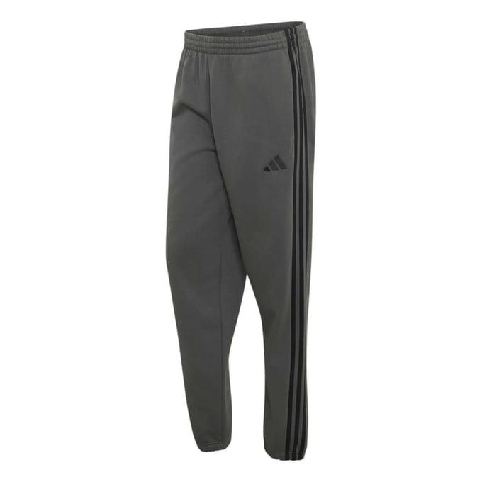 Adidas Essentials 3 Stripes Fleece Tapered Cuffed Joggers Grijs M / Regular Man