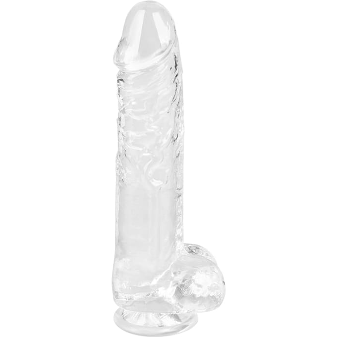 Transparante natuurlijke dildo, maat L, 25 cm