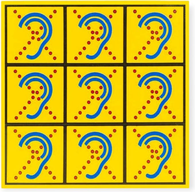 LIMITED HEARING Stickervel voor textiel
