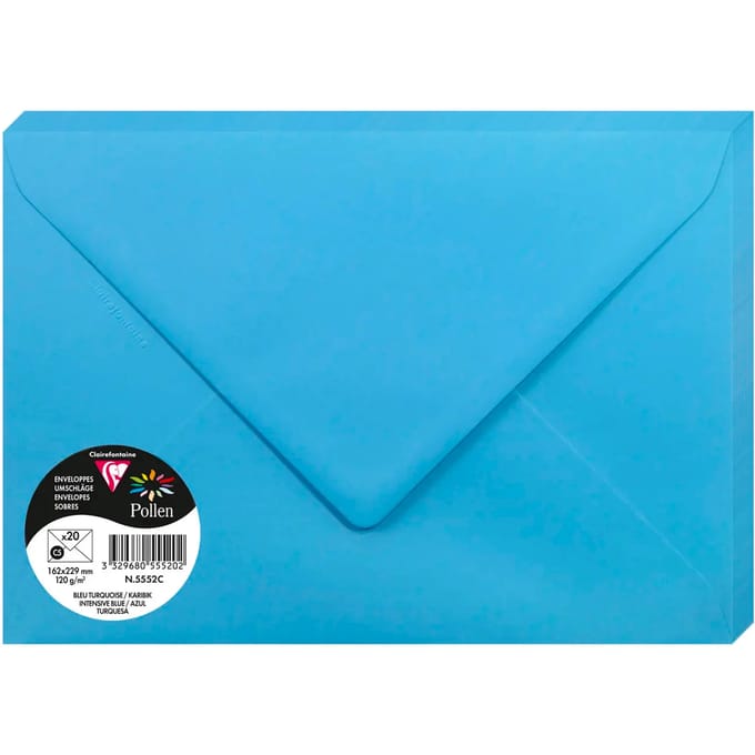 Stuifmeel van Clairefontaine enveloppe C5, caraÃ¯bisch