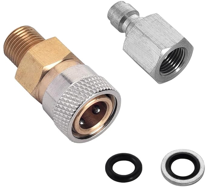 8 Inch Quick Release Coupler Fittings Adapter Kit voor PCP Luchtgeweren en Accessoires