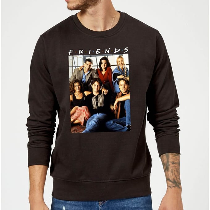 Friends Vintage Character Shot trui - Zwart - S