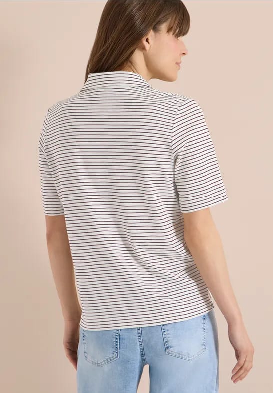 Poloshirt met korte mouwen en strepen