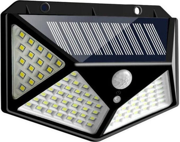 Solar Buitenlamp met Bewegingssensor - Zonne Energie Buitenlamp - 100LEDs - Led Verlichting