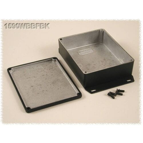 Hammond Electronics 1590WBBSFBK Universele behuizing 120 x 94 x 42 Aluminium Zwart 1 stuk(s)