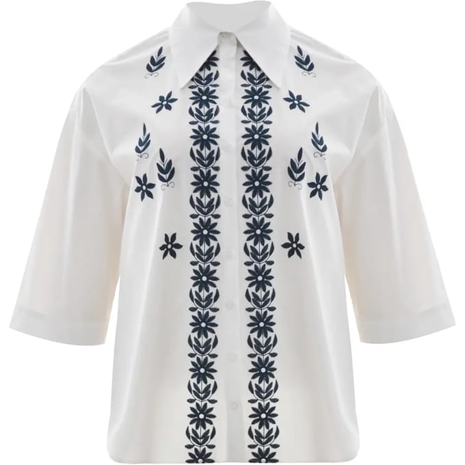 Geborduurd dameshemd Mat Fashion