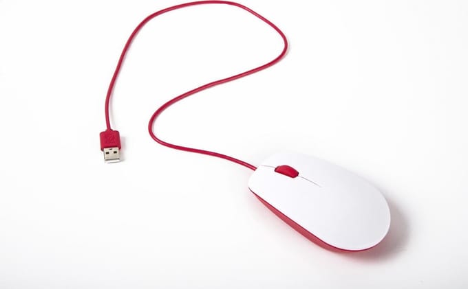 Raspberry Pi muis wit/roze