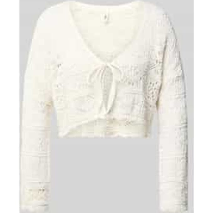 Gecropst vest van katoenmix model 'BEACH LIFE'