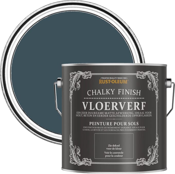 Rust-Oleum Donkerblauw Vloerverf - Avondblauw 2,5L
