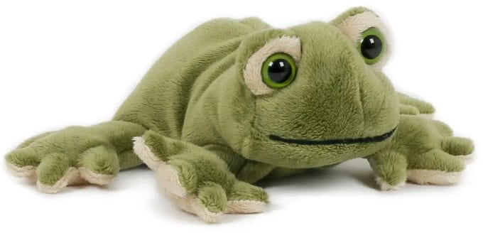 Pluche kikker knuffel - 13 cm - speelgoed knuffels - kikkers