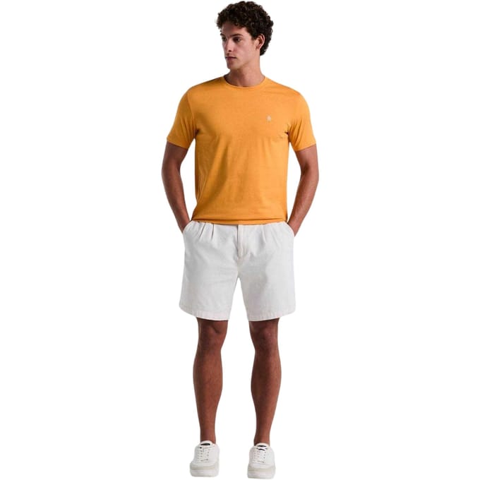 Original Penguin Heren Pete Geborduurd Logo T-Shirt (Geel)