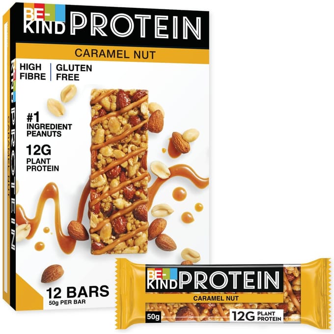 BE-KIND Reep Karamel & Noten met Eiwit - Natuurlijke Snack Volle Smaak 12