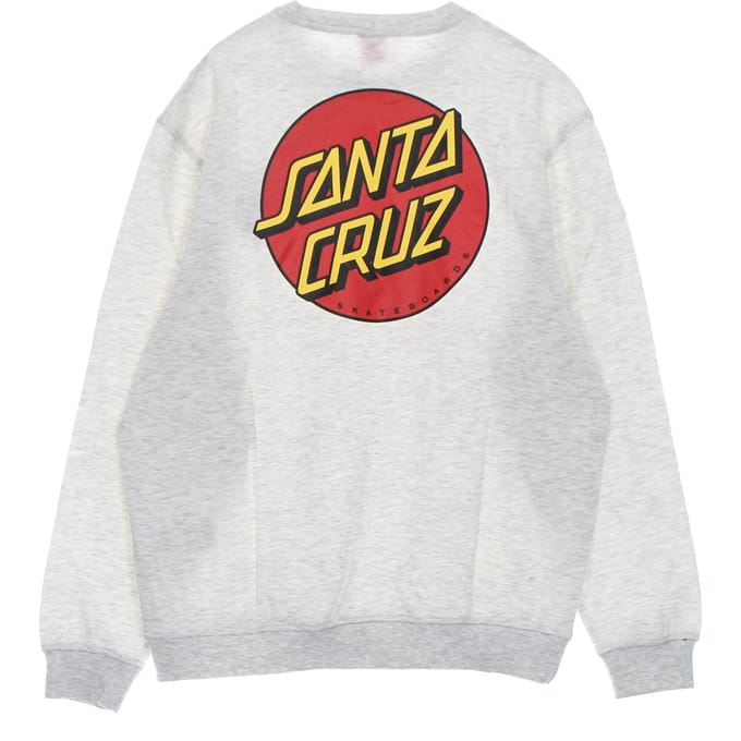 Klassiek, atletisch gemeleerd sweatshirt met ronde hals voor heren