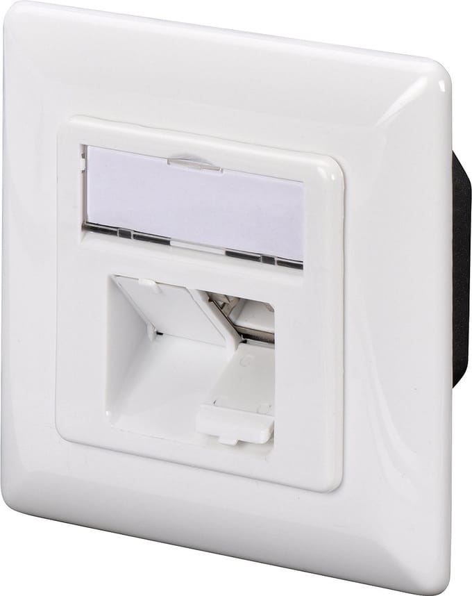 DIGITUS aansluitdoos Cat.6A (diep) - 2 x RJ45 - afgeschermd