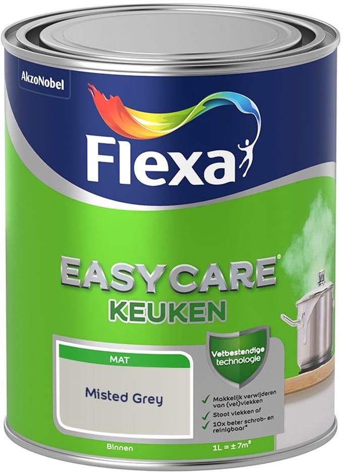 Flexa - Easycare Keuken - Misted Grey - Mengverf - 1 L