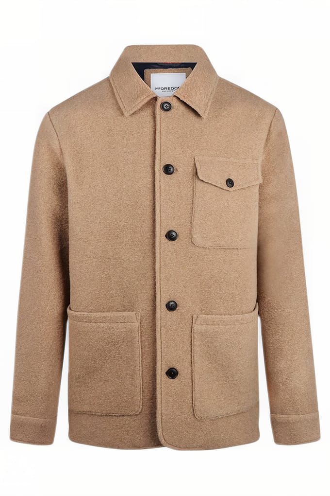McGregor Over Shirt Jacket Sand Size: M | Light Jackets Outlet | Heren | Beige