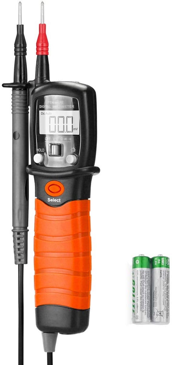 Digitale Spanningsmeter Pen Multimeter met Automatische Range en Zaklamp - AC/DC 600V