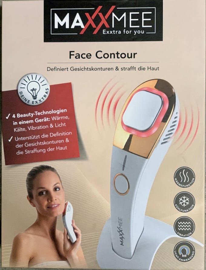 MAXXMEE gezichtsverzorging Face Contour 3.7V wit / roségoud